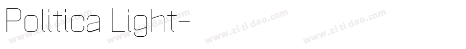Politica Light字体转换